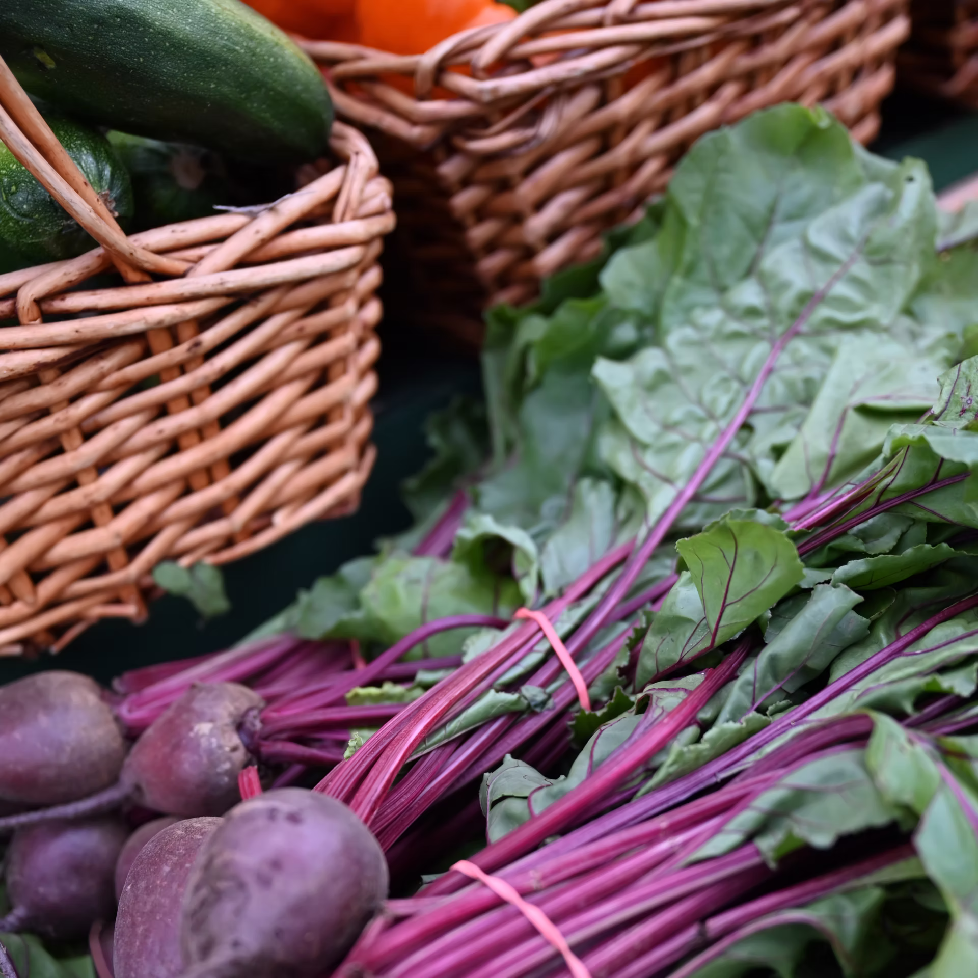 Seasonal produce ready for packing